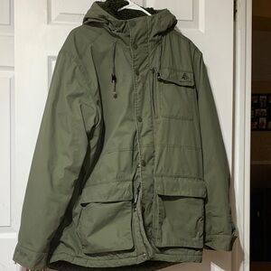 Woods Men's Green Hooded Jacket